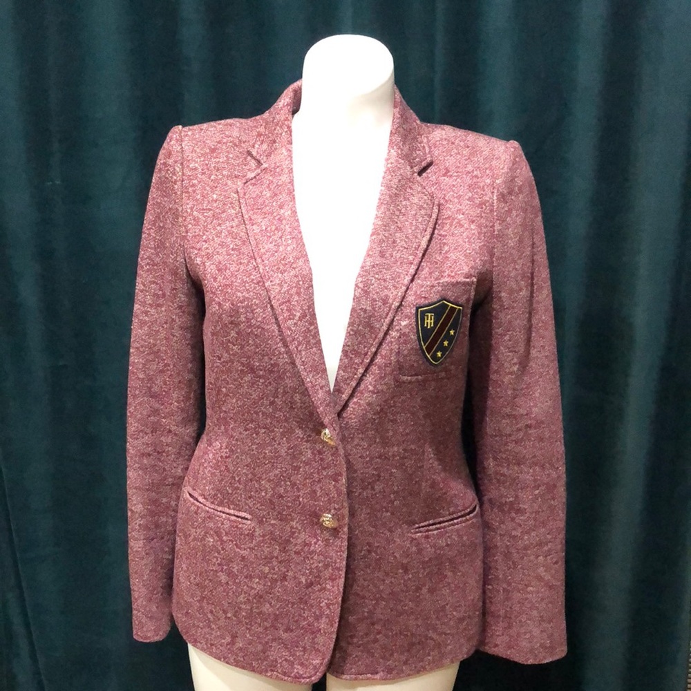Tommy Hilfiger Crested Woven Blazer